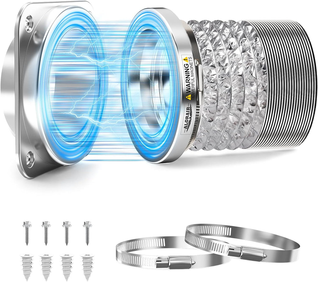 ALORAIR Magnetic Dryer Vent Connector Kit, 4-Inch Quick Connect, DV180