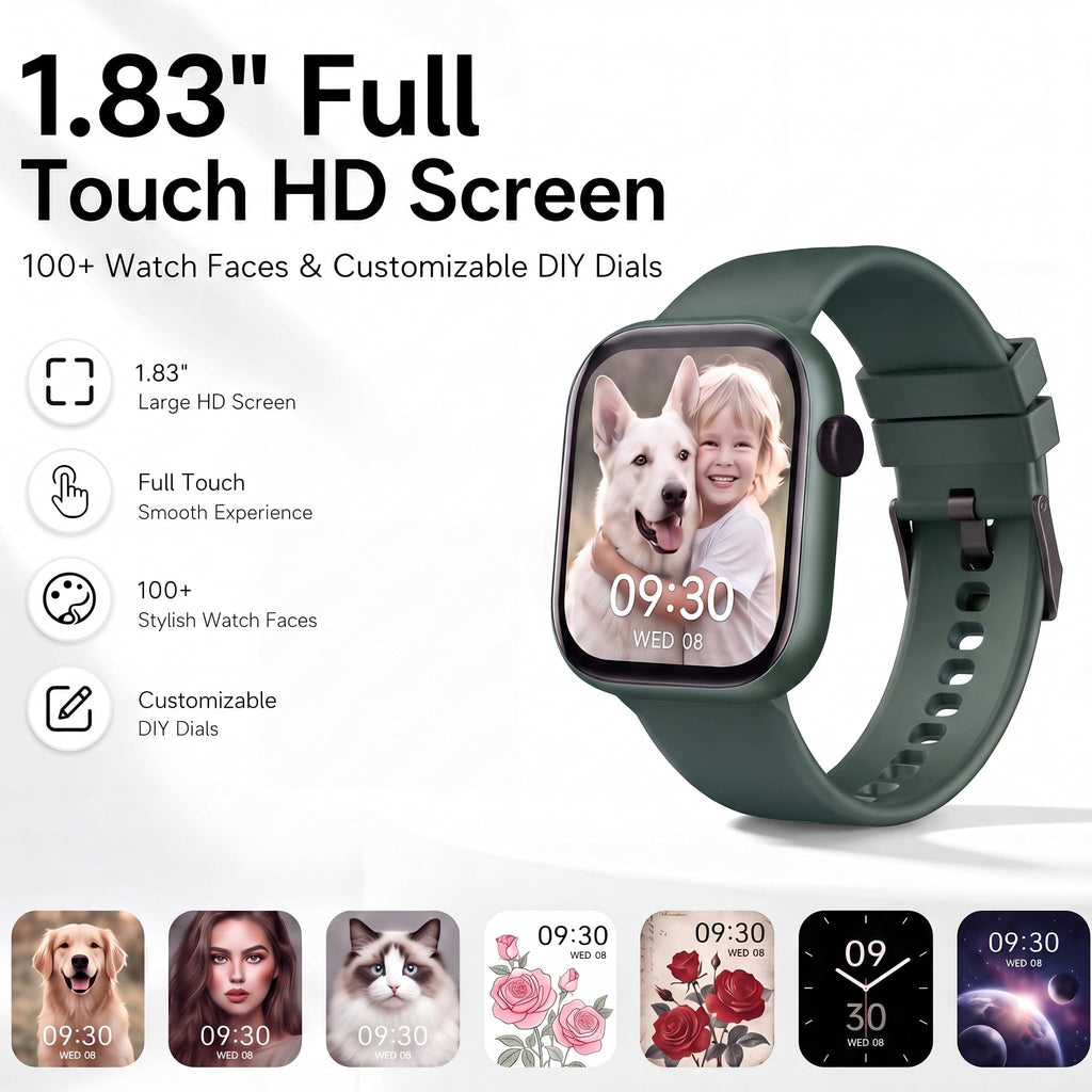 Smart Watch for Women, Bluetooth Answer/Make Calls, 1.83"HD Screen