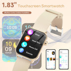 Smart Watch for Men, 120 Sports Modes Smartwatch with 1.83" HD, Alexa Built-in, Heart Rate/Sleep Monitor, IP67 Waterproof, Bluetooth Call & Music Control Fitness Watch for iPhone/Android (Black)