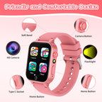 Kids Smart Watches Girls Age 5-12, 26 Games High-Resolution Touchscreen Kids Watch with Video Camera Music Player Pedometer Flashlight 12/24 hr Educational Toys Birthday Gifts for Girls Ages 6 7 8