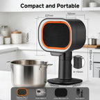 Portable Range Hood, 4-Speed Desktop Exhaust Fan with adjustable Height