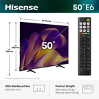 Hisense 43 Inch 43E6STUK 4K Ultra HD AI Smart TV