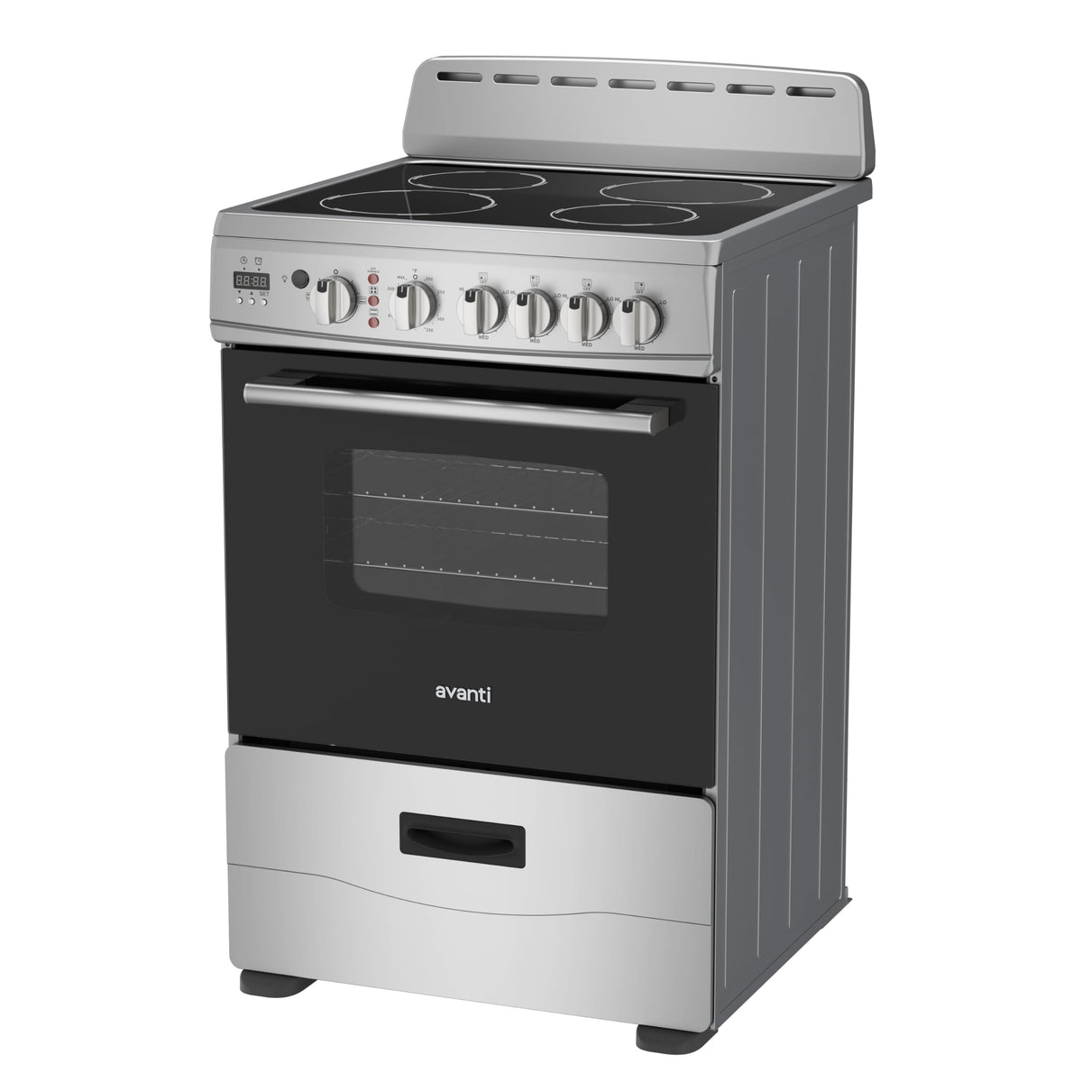 Avanti 20-Inch Freestanding Electric Range with Ceramic Glass Cooktop, in Black (CERU200P1B)