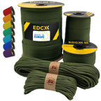 Paracord 550 4mm, 35+ Solid Colors (10m, 15m, 30m, 50m, 100m, 300m)