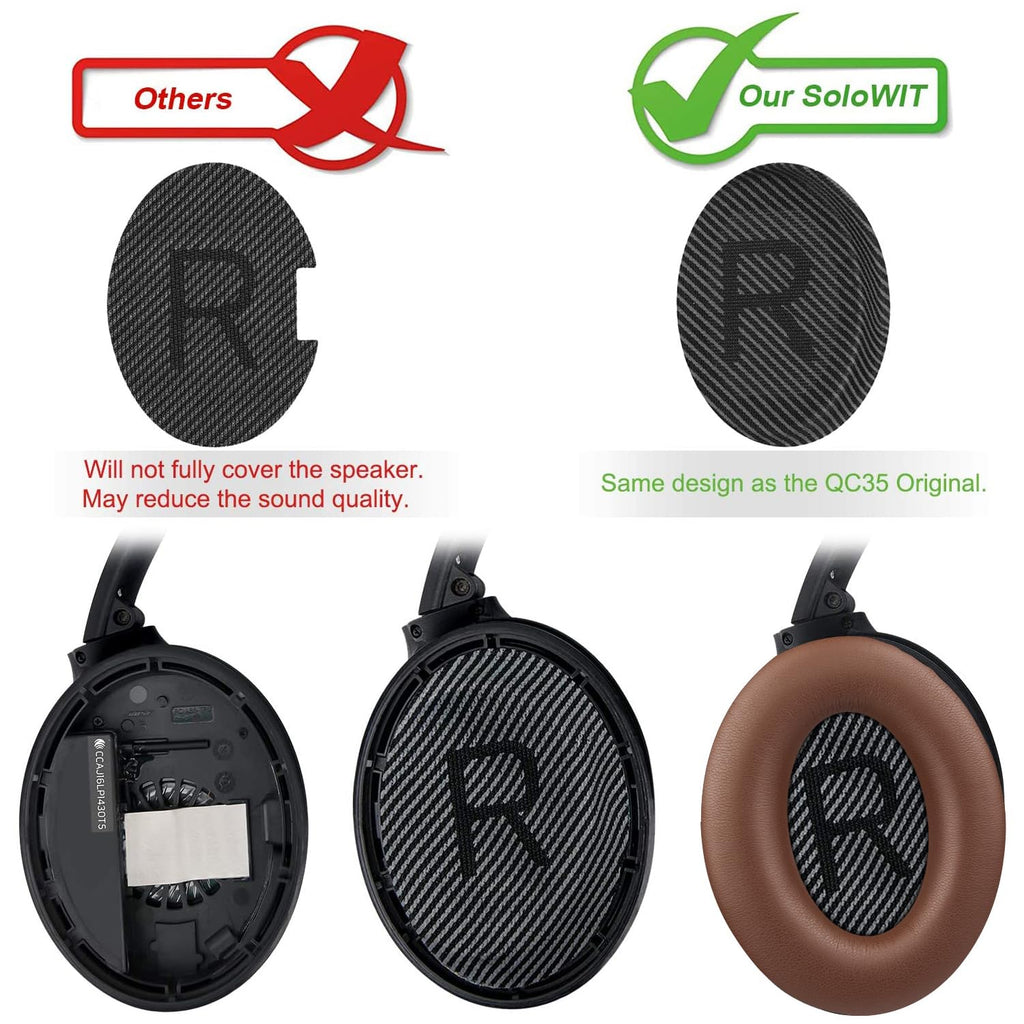 SoloWIT Earpads for Bose QC35 & QC35 ii - Brilliant Blue