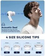 5 Pairs Replacement Ear Tips for AirPods Pro 3 (White)