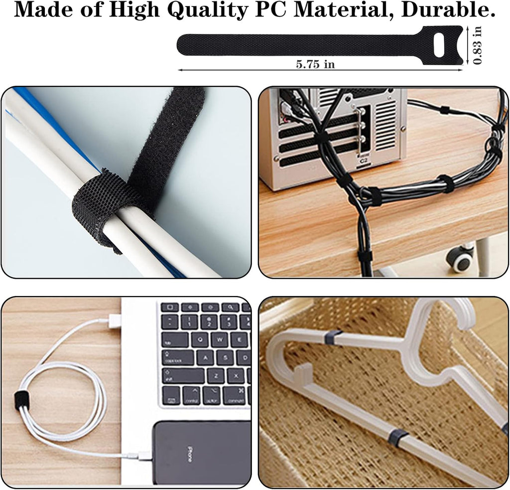 N NOROCME 192 PCS Cable Management Kit 4 Wire Organizer Sleeve