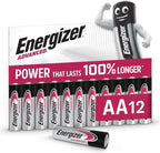 Energizer Advanced AA Batteries (12 Pack) up to 100% Longer Lasting