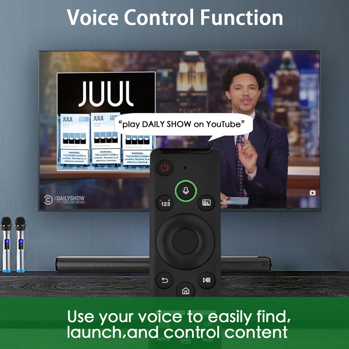 Replacement for Hisense Smart Google TV Voice Remote Control