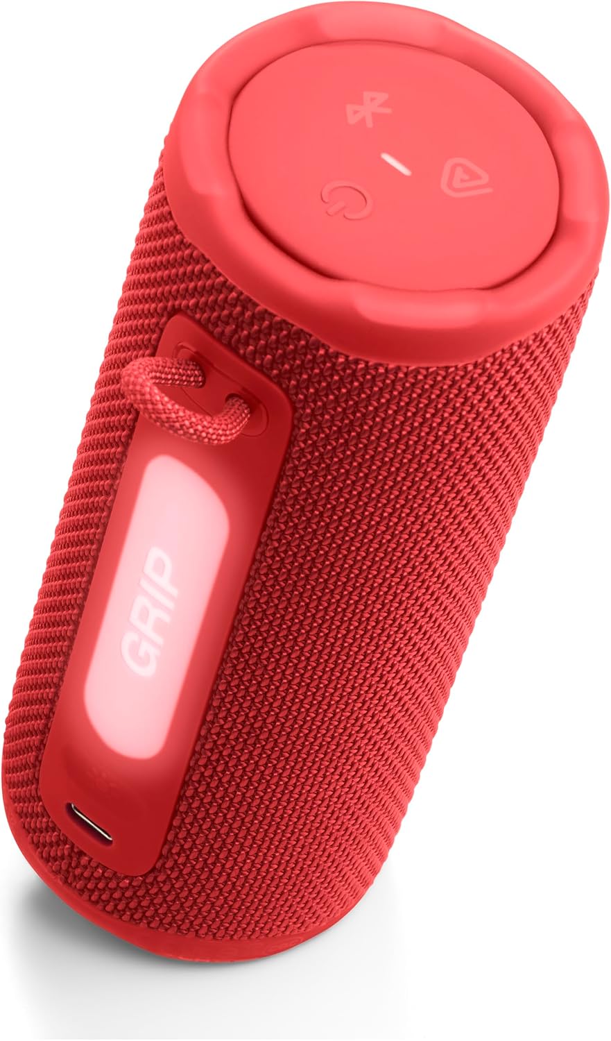 JBL Grip Portable Bluetooth Speaker, Waterproof, Ambient Light - Red