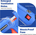 Mini Hot Glue Gun Kit 50W: Mini Glue Gun Fireproof Upgraded Version