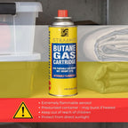 Straame Camping Gas Cartridges 227g, Portable Push-Fit Canisters, Pack of 8