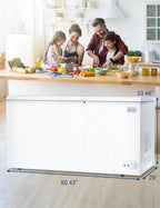 BLACK+DECKER 2.0 Cu. Ft. Compact Chest Freezer, BCFK206, White