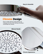 Cobbe Hard Water Filter Shower Head with 1.5m Hose and Holder