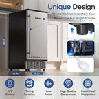 ICEPURE Nugget Ice Makers Countertop with App, Portable Ice Machine