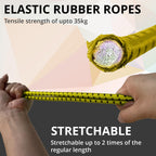ANSIO Bungee Cords with Hooks, UV-Resistant Bungee Straps, 12 Pack Assorted