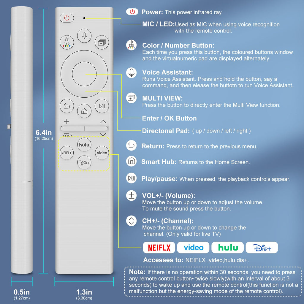Universal Backlit Remote for LG Smart TV Remote Control Replacement