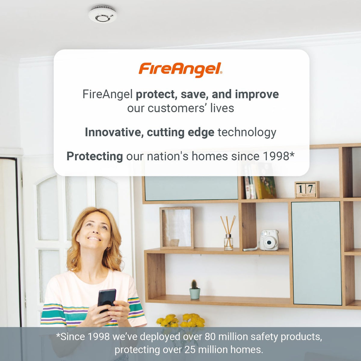 FireAngel FA3820 Portable Carbon Monoxide Detector/Alarm, 10 Year Battery