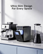ecozy Small Ice Maker with Full-Color Panel & Timer Function, 26 lbs/Day