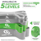Coresteady Pull Up Bands & Resistance Bands - Heavy Duty Loop Band for Men & Women - Build Fit Power & Muscle - Training, Fitness Assist Pull Ups & Gym Exercise