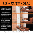 Gorilla Waterproof Patch & Seal Tape White 3m