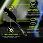 WINMAU | Fusion Integrated Dart Flights & Dart Stems | No.2