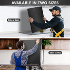 12"x29.5" Stainless Steel Backsplash - Ultra Flat & Easy to Clean, Protect Wall from Splash & Stain - Kitchen Stove Backsplash Panel for Oven & Range Hood with Pre-Drilled Holes
