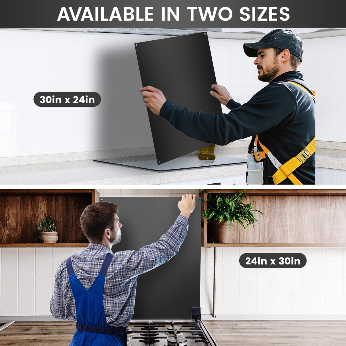 12"x29.5" Stainless Steel Backsplash - Ultra Flat & Easy to Clean, Protect Wall from Splash & Stain - Kitchen Stove Backsplash Panel for Oven & Range Hood with Pre-Drilled Holes