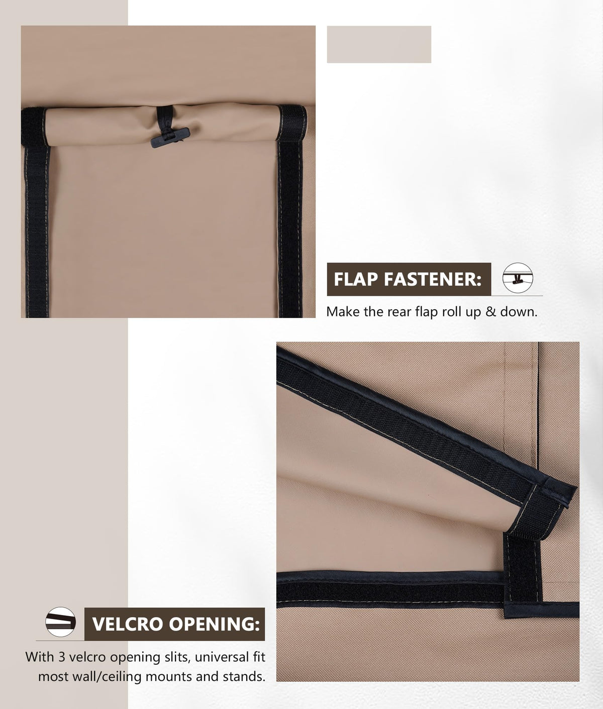 ULTCOVER Waterproof Outdoor TV Cover 55-59 inch, Black