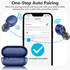 MOZOTER Mini Wireless Earbuds Bluetooth 5.3 in Ear Headphones Headsets