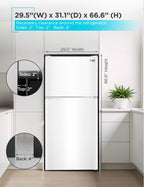 BLACK+DECKER 18.1 Cu. Ft. Top Mount Refrigerator with Ice Maker, BR1810HIMB