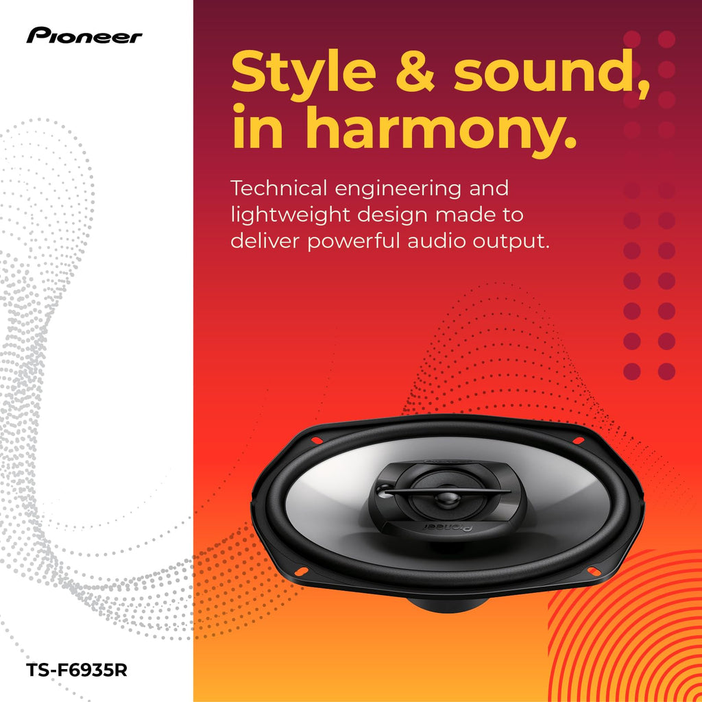 Pioneer F-Series TS-F1035R 4" 2-Way Coaxial Car Speakers 150W Max