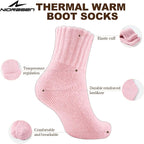 Niorasen Women's Thermal Socks, 3 Pairs Full Cushioned, Cosy Gift Winter