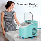 Antarctic Star Countertop Ice Maker Machine, 26Lbs/Day Fastest 6‑Min Ice