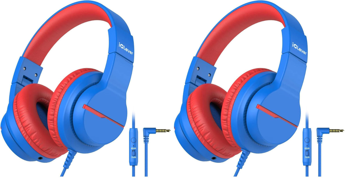 iClever HS19 Kids Headphones with Cord, Toddler Headphones for Boys Girls
