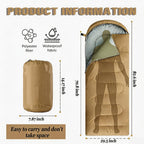 Sleeping Bag for Camping,Sleeping Bags for Adults Backpacking Waterproof,3 Seasons Adult Blanket,Small Packed Ultralight Carry Bag, Soft,Thick and Warm,for Outdoor Camping,Travel,Hiking