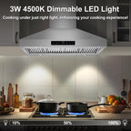 42 inch Range Hood Under Cabinet 1200 CFM Stainless Steel Stove Vent Hoods
