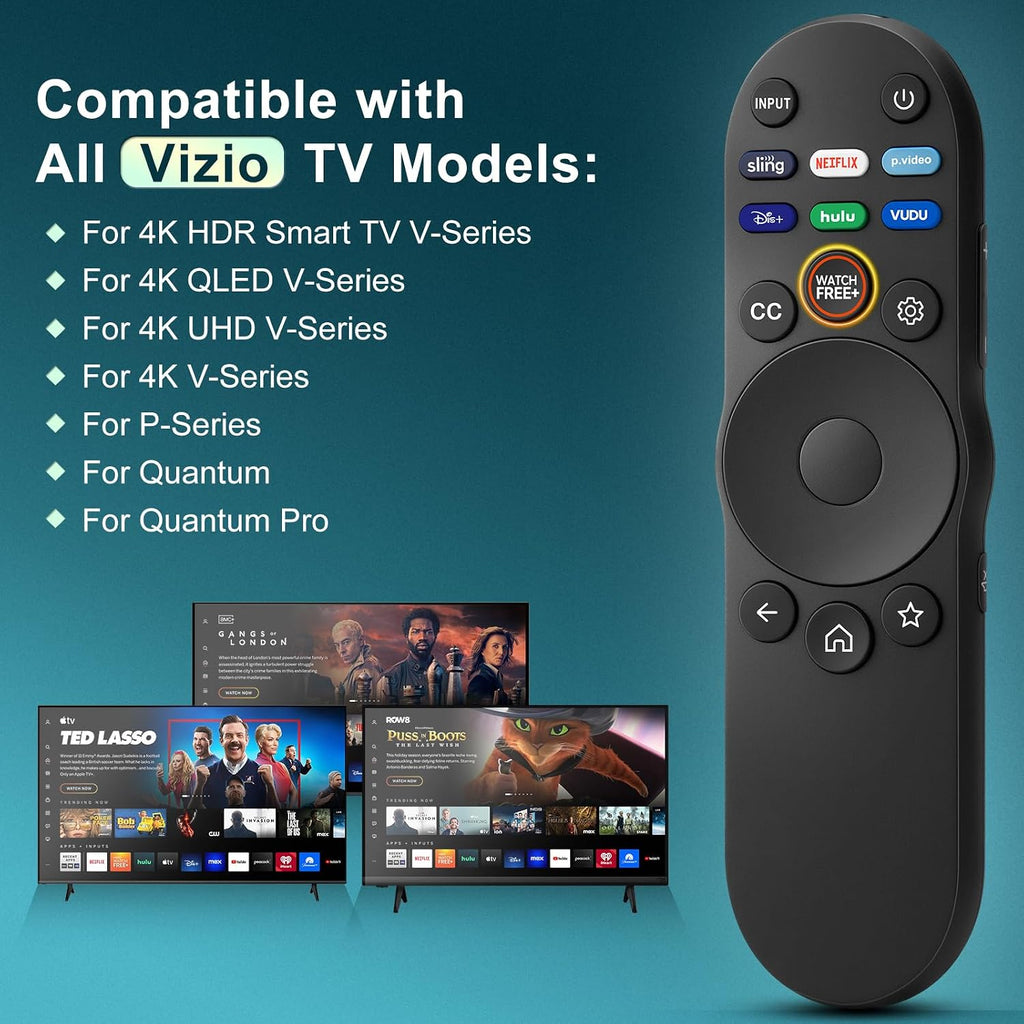 Universal Remote Control for Vizio Smart TV XRT270 XRT260 XRT140 XRT136 FHD 4K QLED UHD Smartcast Quantum Pro D/E/PX/P/M/V Series TV Remotes Replacement