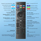 【2-Pack】 for Roku TV Remote,Replacement for TCL,ONN, Hisense Roku TVs