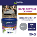 Bostik Rapid Setting Cement 2.5kg - Fast-Setting