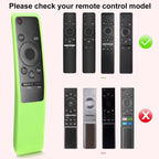 (2 Pack) Cover for Samsung Remote Silicone Protective Case Compatible with Samsung TV Remote Control Cover BN59 Series Glow in The Dark Remote Skin Sleeve