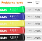 GRIFEMA GAK5001 Resistance Bands Set of 5 – Stretch Bands Home Gym Yoga
