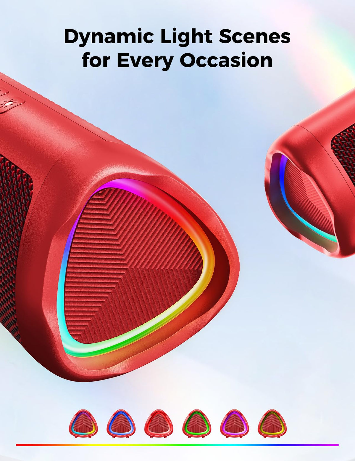 Bluetooth Speaker, 20W HD Sound, Portable Wireless, IPX5 Waterproof, Up to 24H Playtime, TWS Pairing, for Home/Party/Outdoor/Camping/Beach Essentials, Electronic Gadgets, Birthday Gift (Teal)