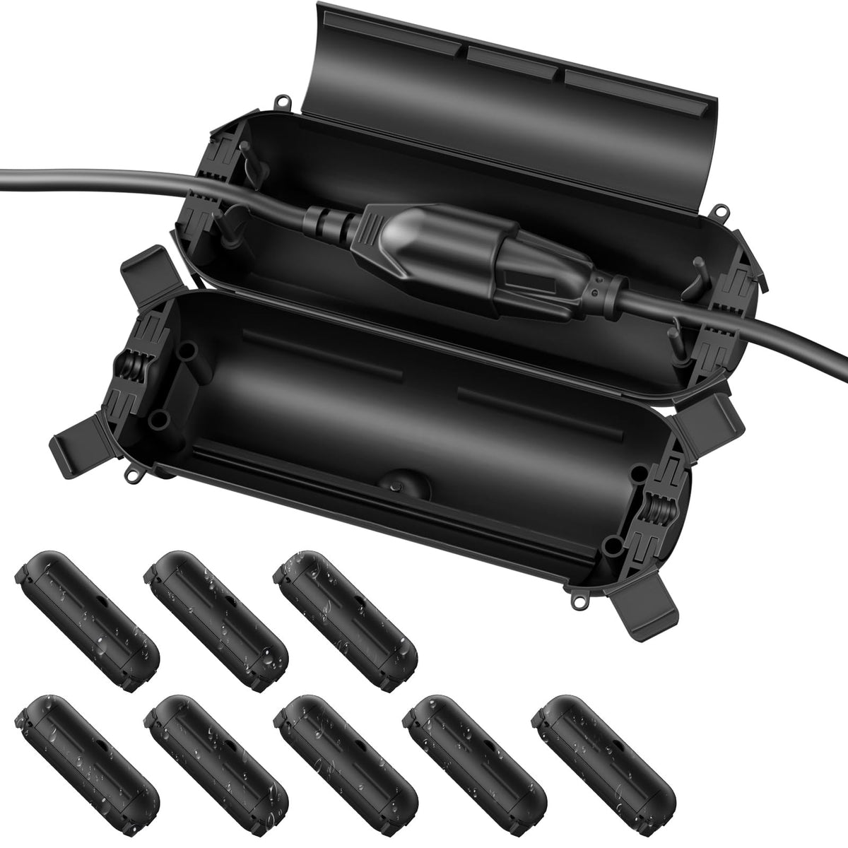[3 Pack] Flemoon Outdoor Extension Cord Safety Cover with Waterproof Seal