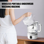 Underwear Washing Machine, Upgrade 2.5L Mini Portable Washing Machine, Mini Washer Deep Cleans Small Clothes for Apartment, Dorm, RV, Travel & Hotel Use (White)