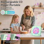 CD Player Portable: Kegaudio CD Players for Home with Speakers Bluetooth