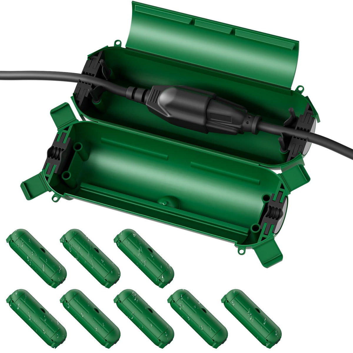 [3 Pack] Flemoon Outdoor Extension Cord Safety Cover with Waterproof Seal