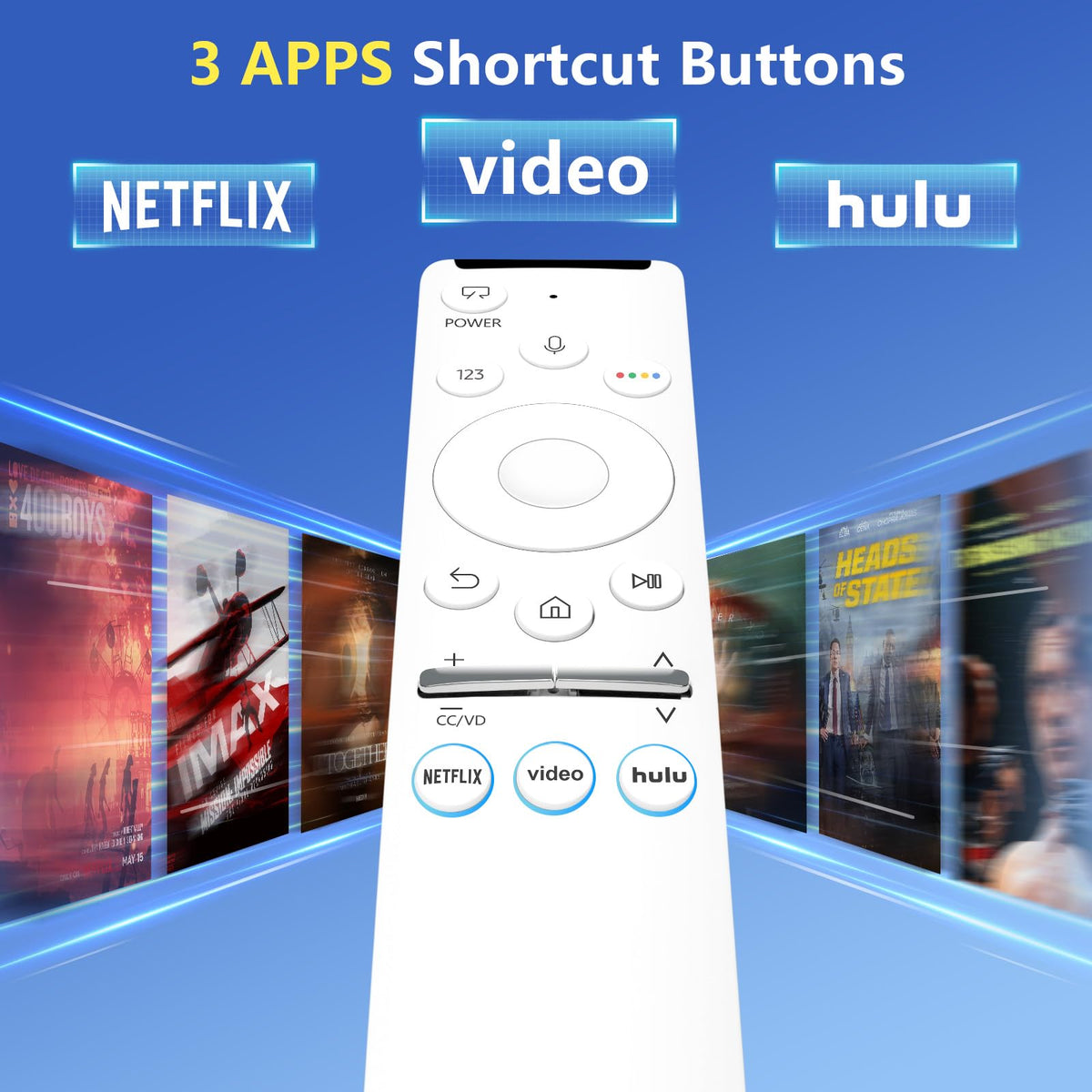 【2-Pack】 for Roku TV Remote,Replacement for TCL,ONN, Hisense Roku TVs