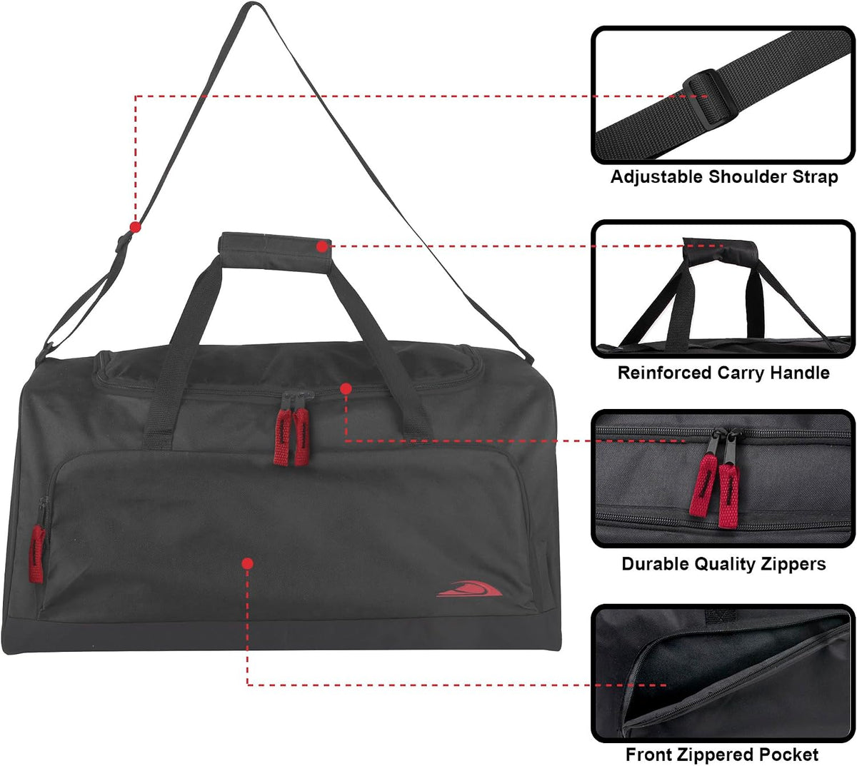 Trail maker 55 Liter, 24 Inch Lightweight Canvas Duffle Bags for Men & Women For Traveling, the Gym, and as Sports Equipment Bag/Organizer