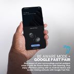 JLab Go Air Pop+ Earbuds, Dual Connect, EQ3 Sound, Black